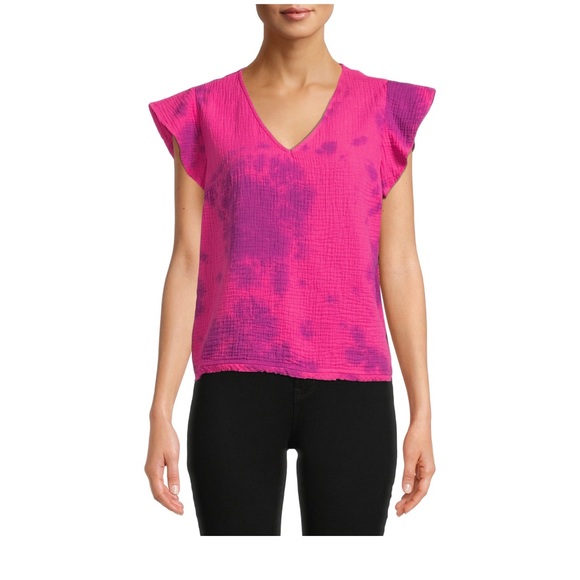 Time and Tru Tops - NEW! Time and Tru Tie-dye Sustainable 100% Cotton Top